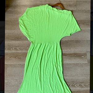 Neon green dress